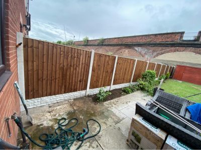 Feather edge fencing